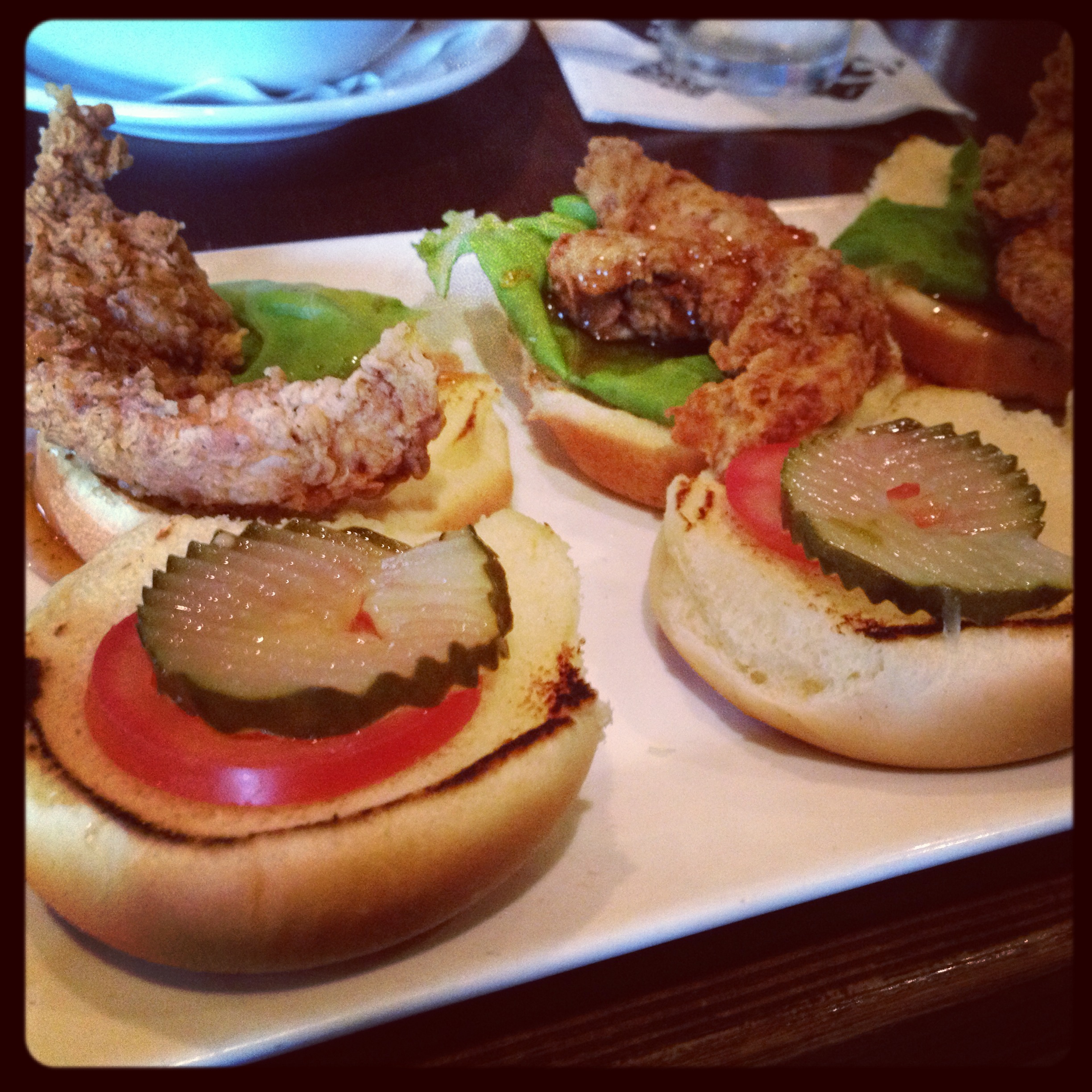 Fried Honey Glazed Chicken Sliders