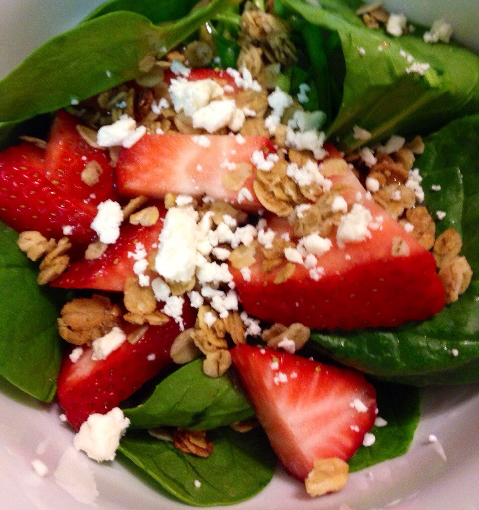 Spinach Strawberry salad