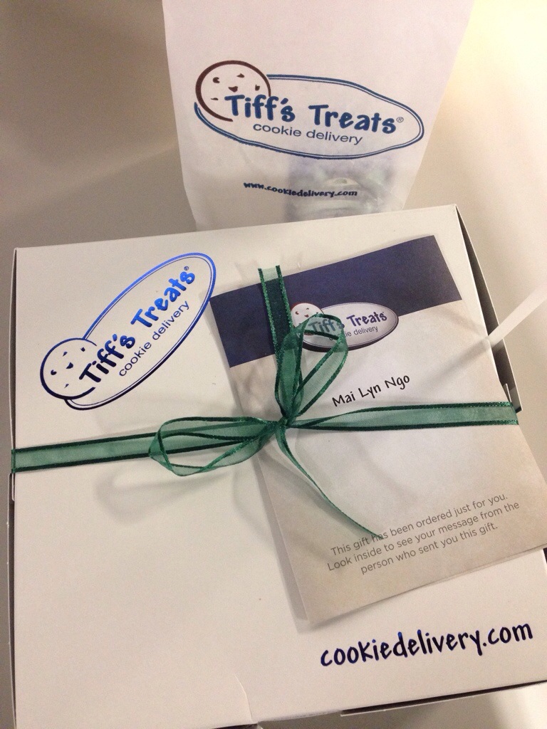 Anniversary delivery of Tiff's Treats