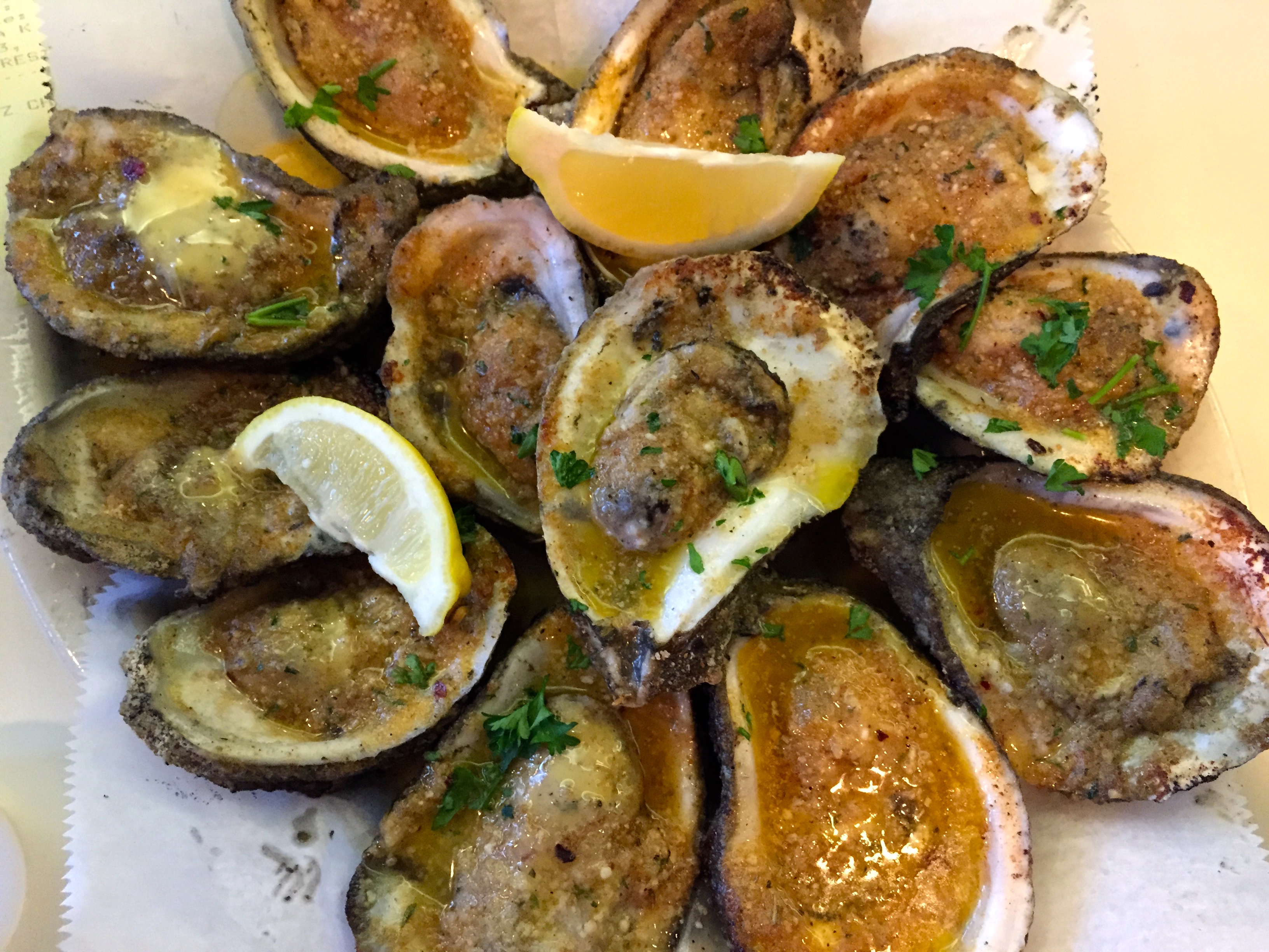 Charbroiled oysters! So buttery.