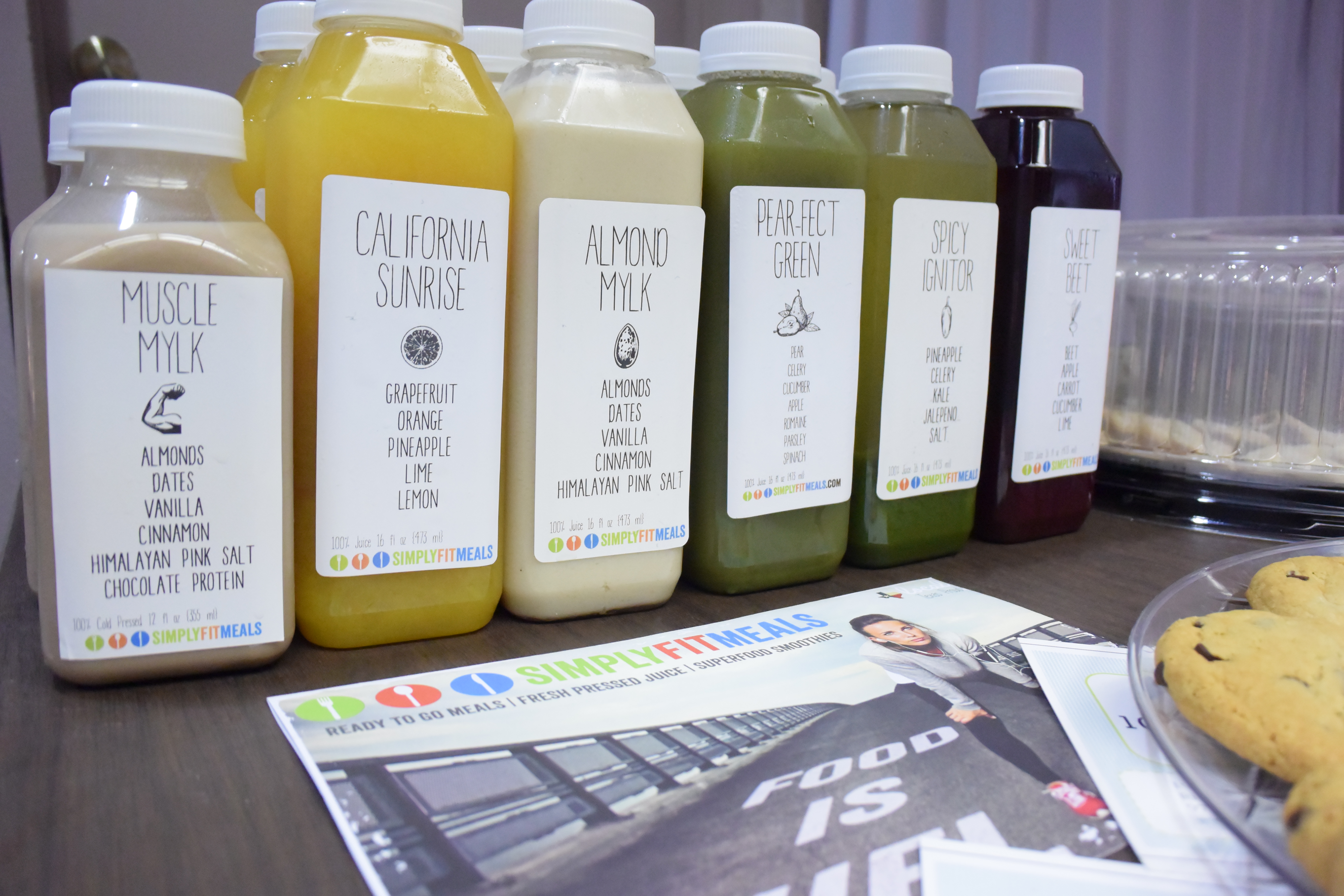 Yummy drinks courtesy of Simply Fit Meals