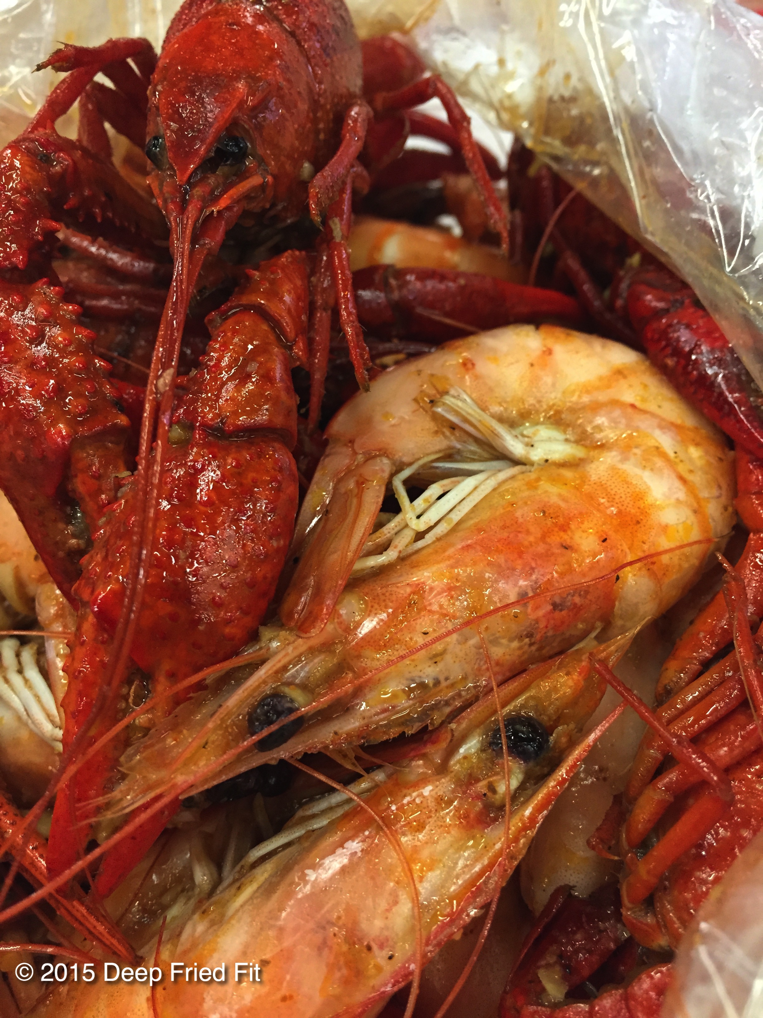 Crawfish and jumbo shrimp